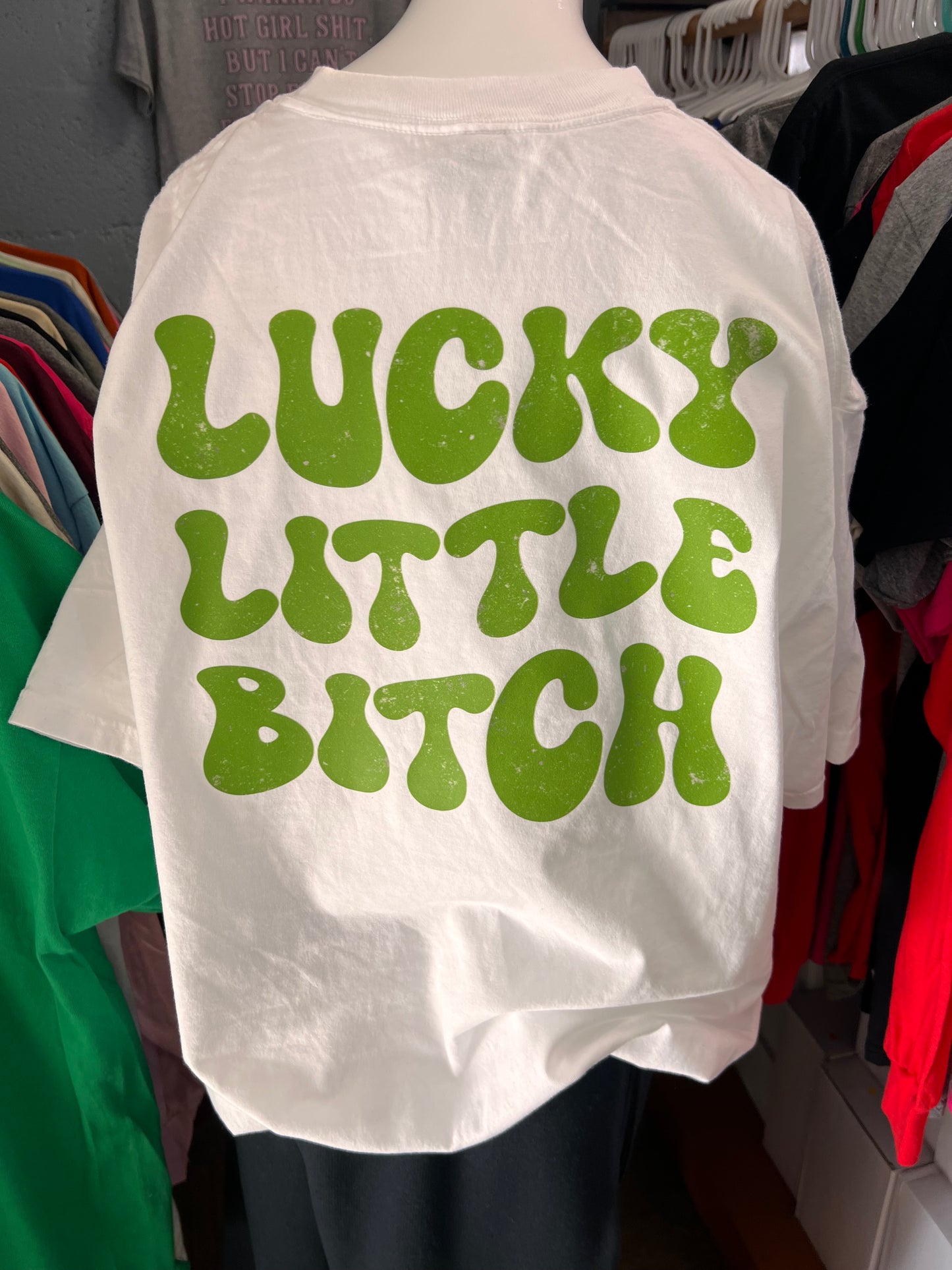 New unisex st. Patrick’s Day front and back.