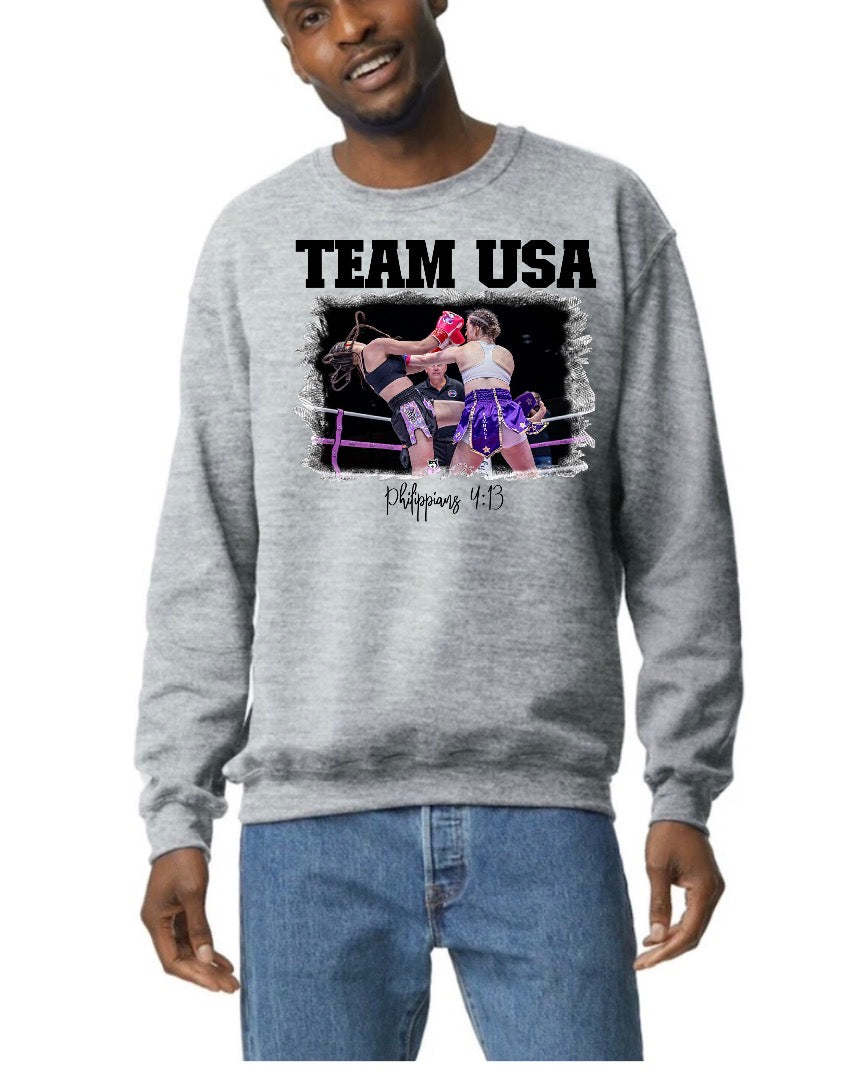 Aryanna Kimball unisex adult, crewneck sweatshirt, Gilden