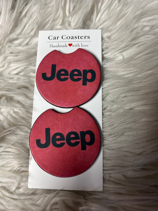 car coasters pink