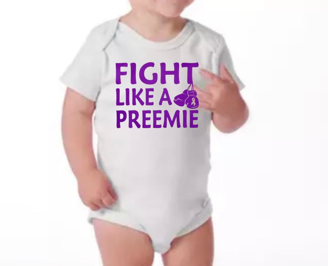 ￼ Onesie fight like a preemie ￼Walker Rose