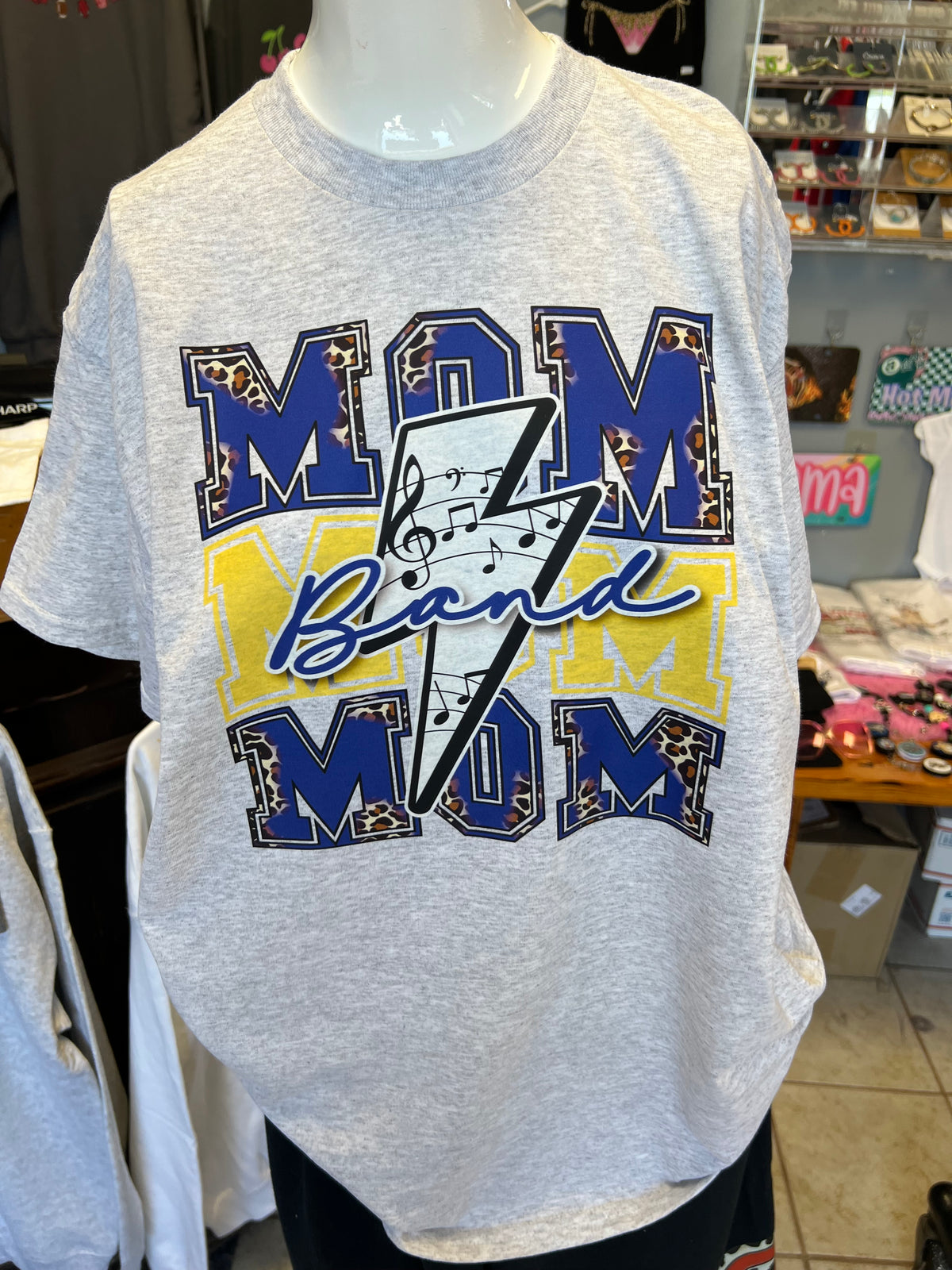 unisex top school band mom