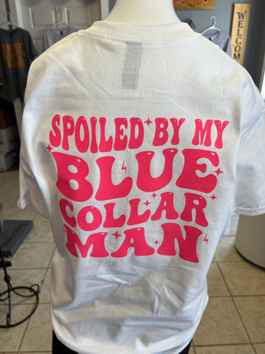 New unisex hot pink blue collar