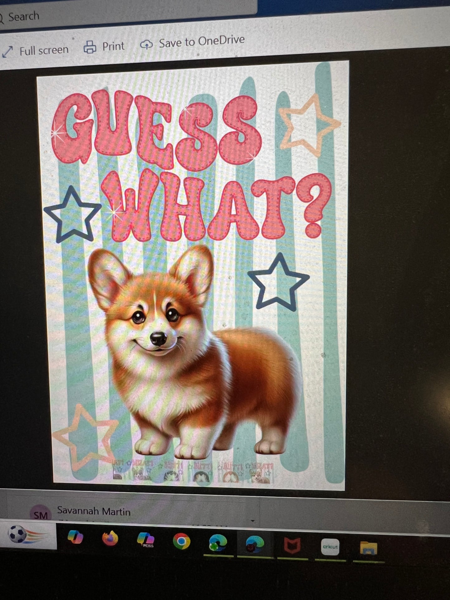 New DTF corgi