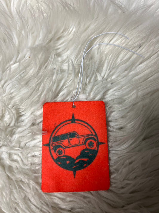 Brand new unscented air freshener red  4 x 4