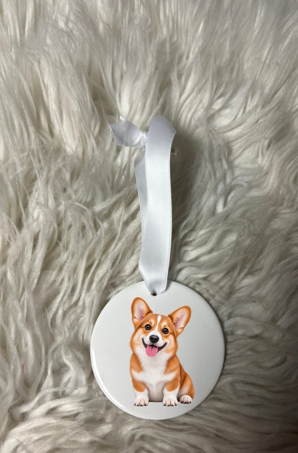 New Christmas ceramic ornament corgi