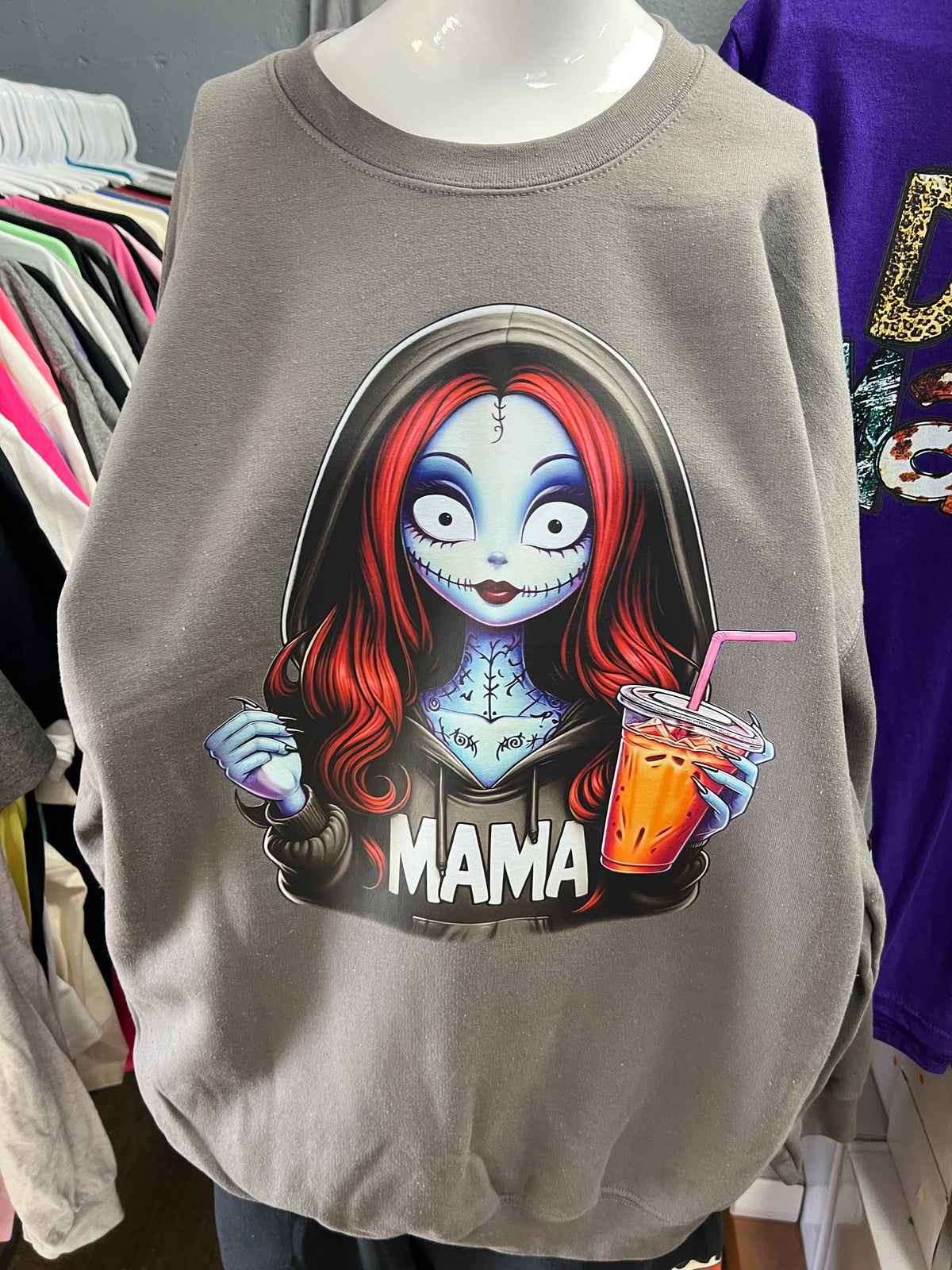 charcoal New unisex top mama