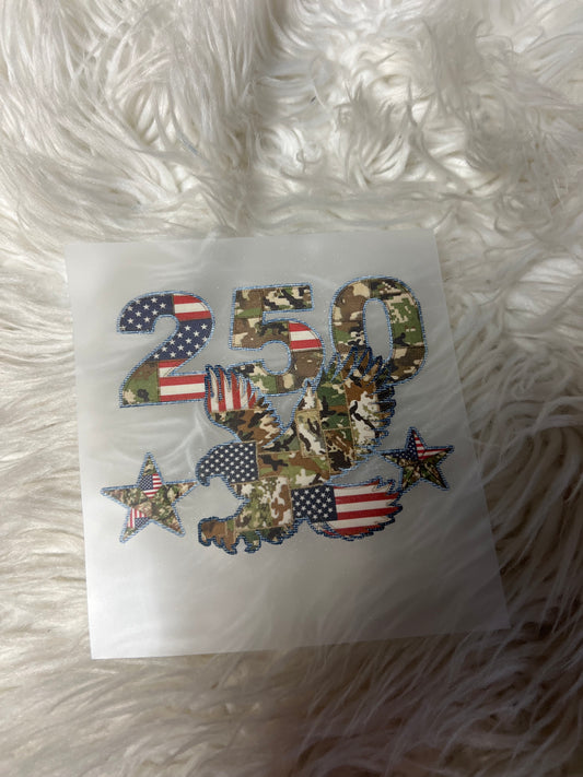 New DTF USA design 250 anniversary