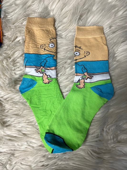 New adult one size graphic socks