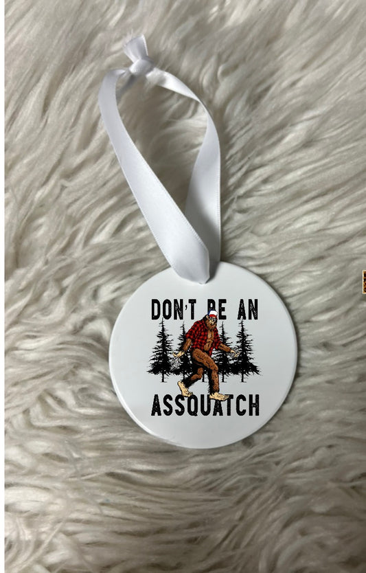 New Christmas ceramic ornament Sasquatch ￼