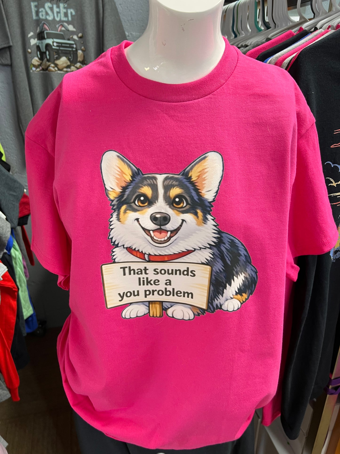 New unisex corgi  hot pink
