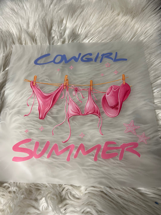 New DTF cowgirl summer ￼