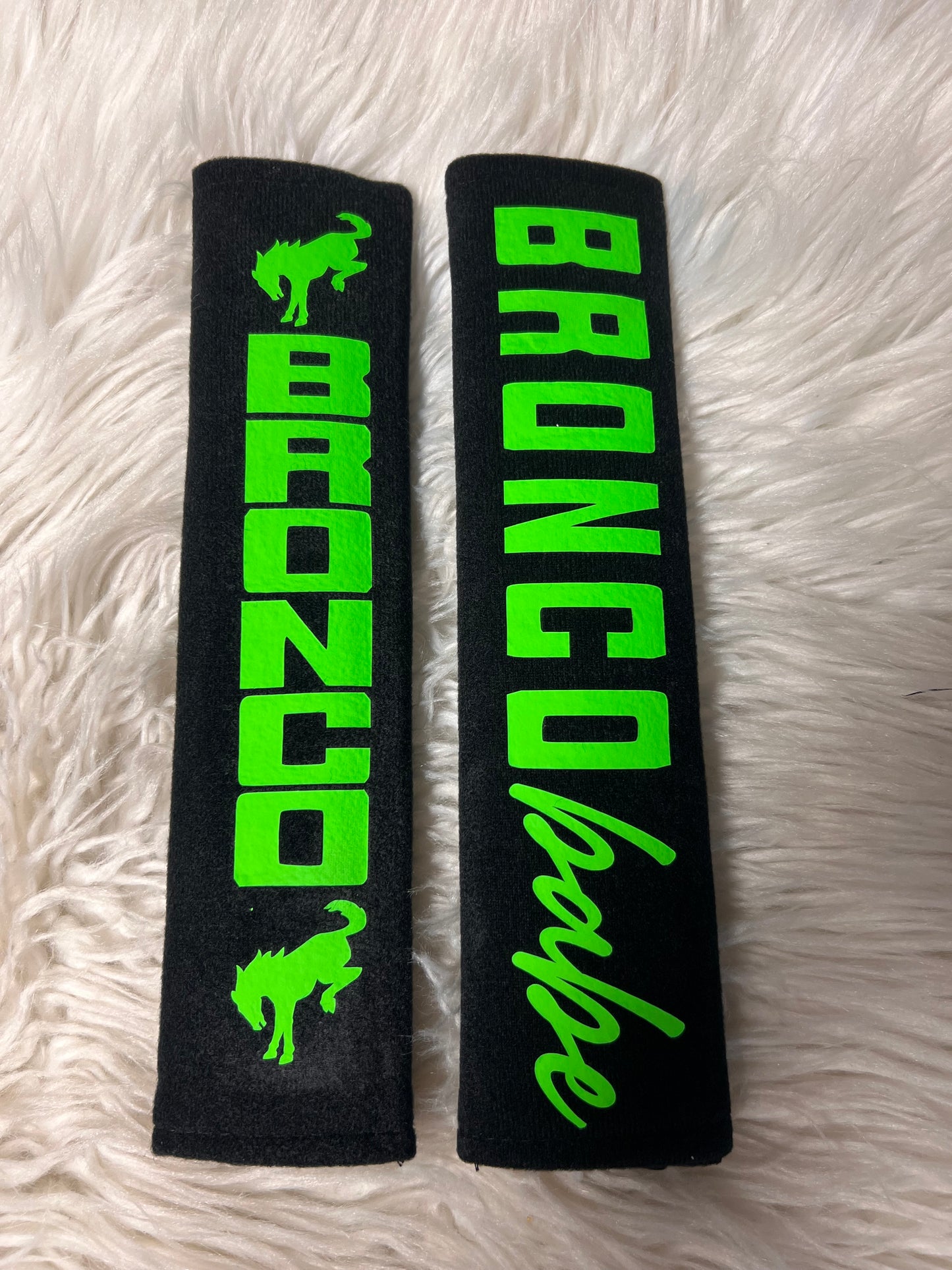 New seatbelt neon green