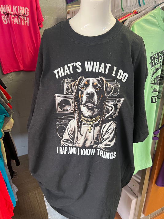New  unisex T-shirt dog and rap