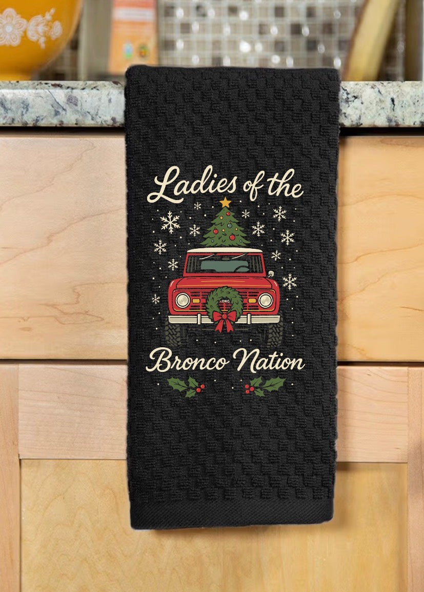 Black Decorative hand towel