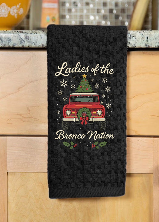 Black Decorative hand towel