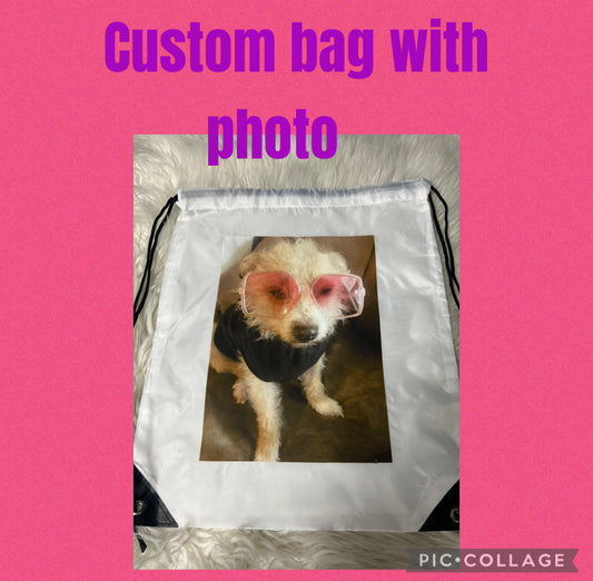 Custom made to order drawstring bag