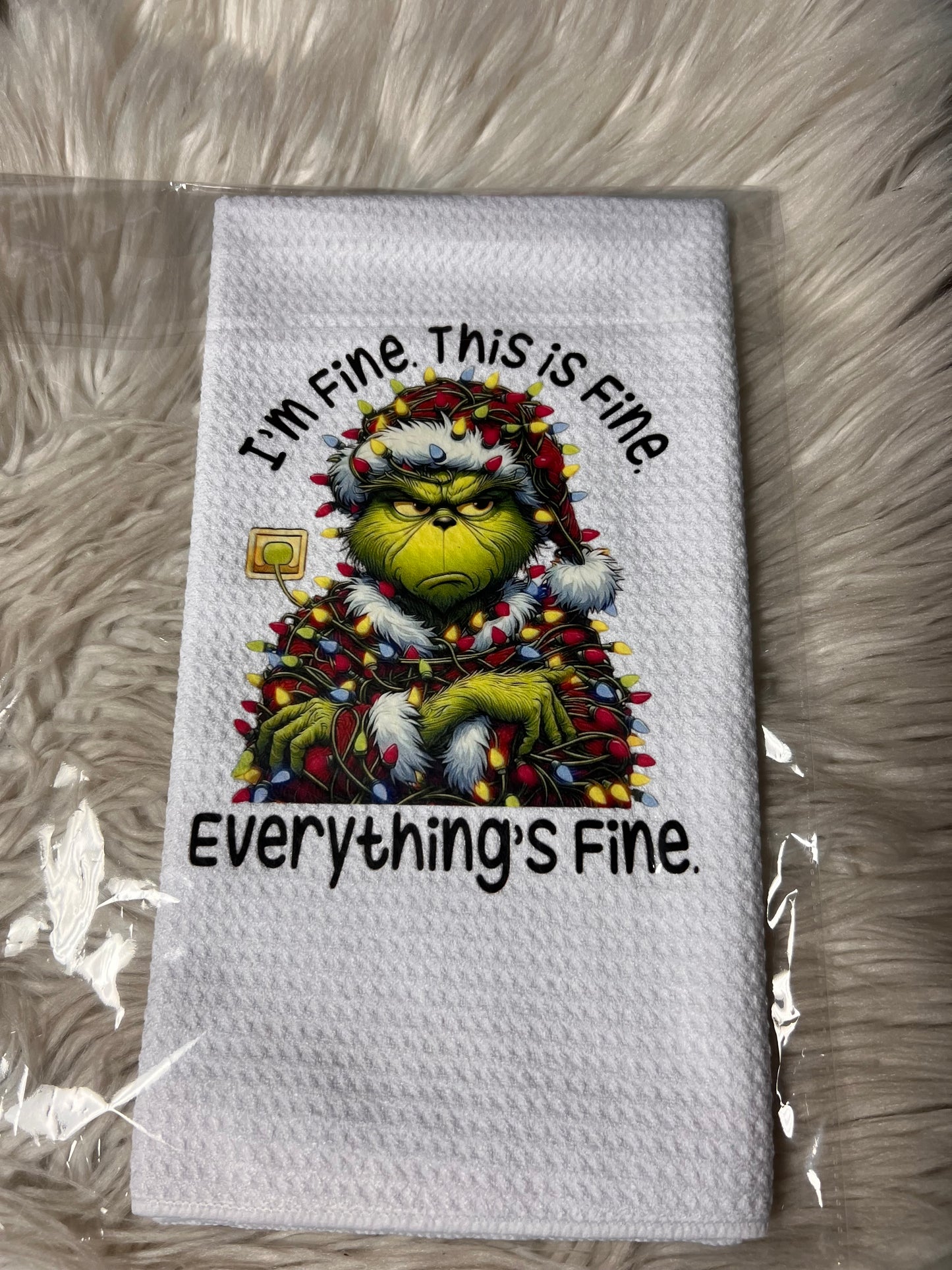 Christmas decoration towel