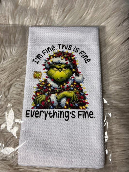 Christmas decoration towel