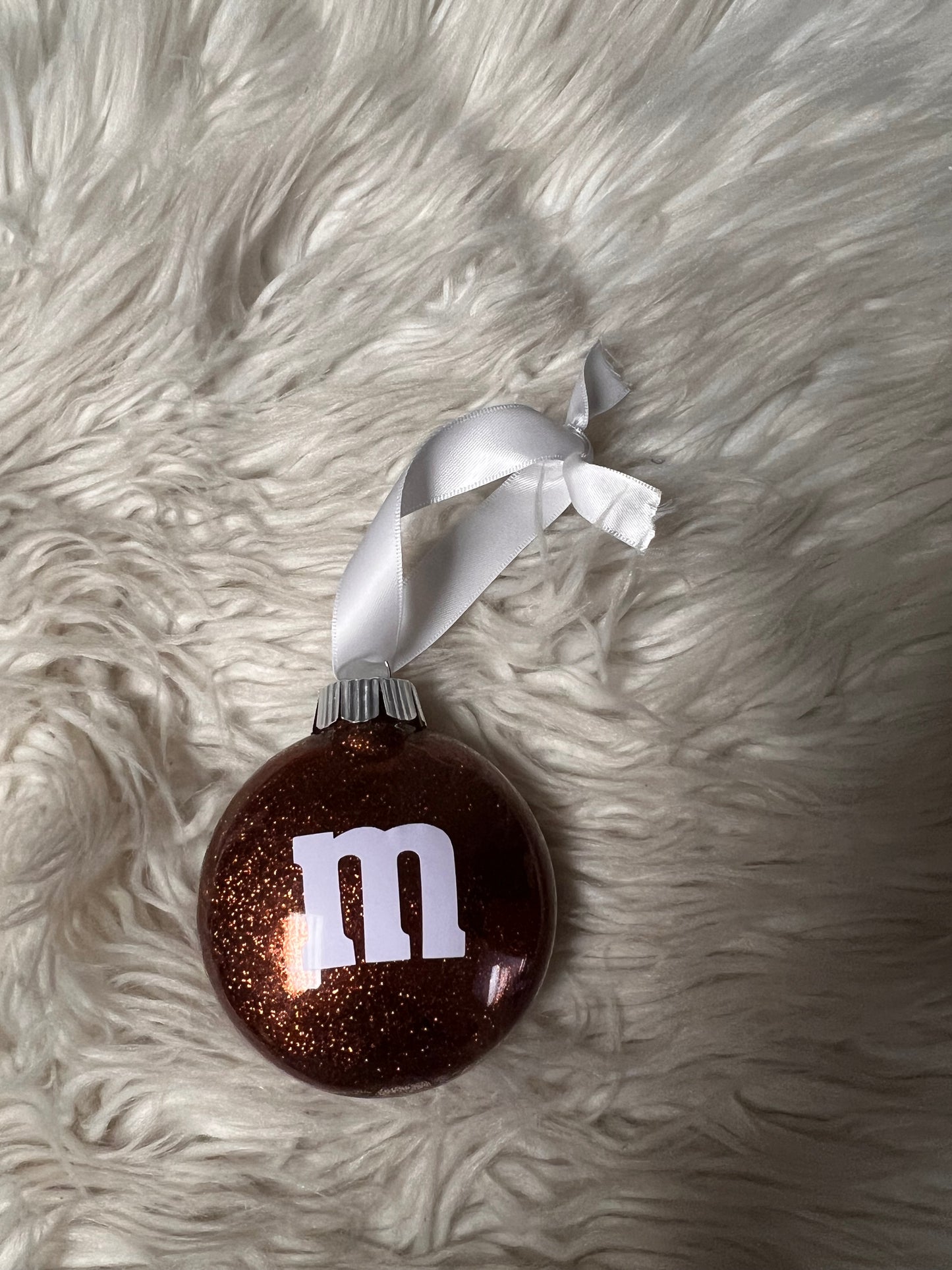 Glitter plastic ornament Christmas