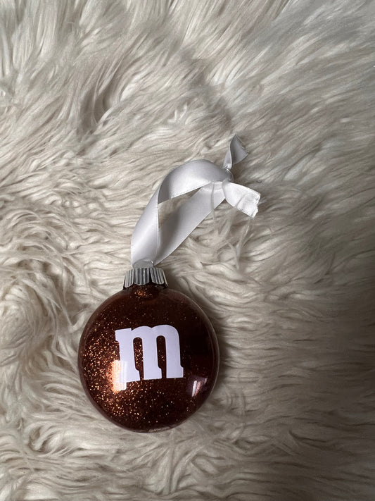 Glitter plastic ornament Christmas