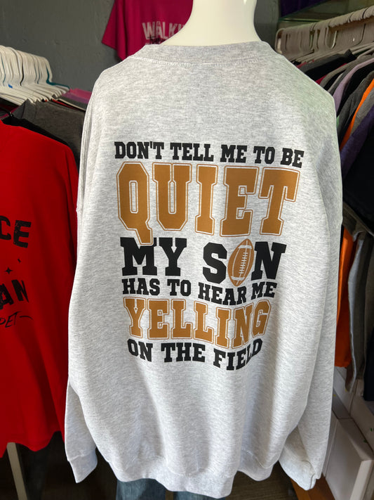new unisex crewneck sweatshirt football mom