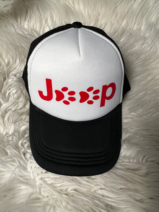 New hat red paw prints
