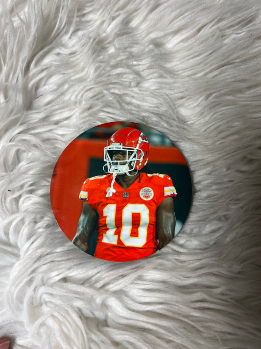 Football cork coasters