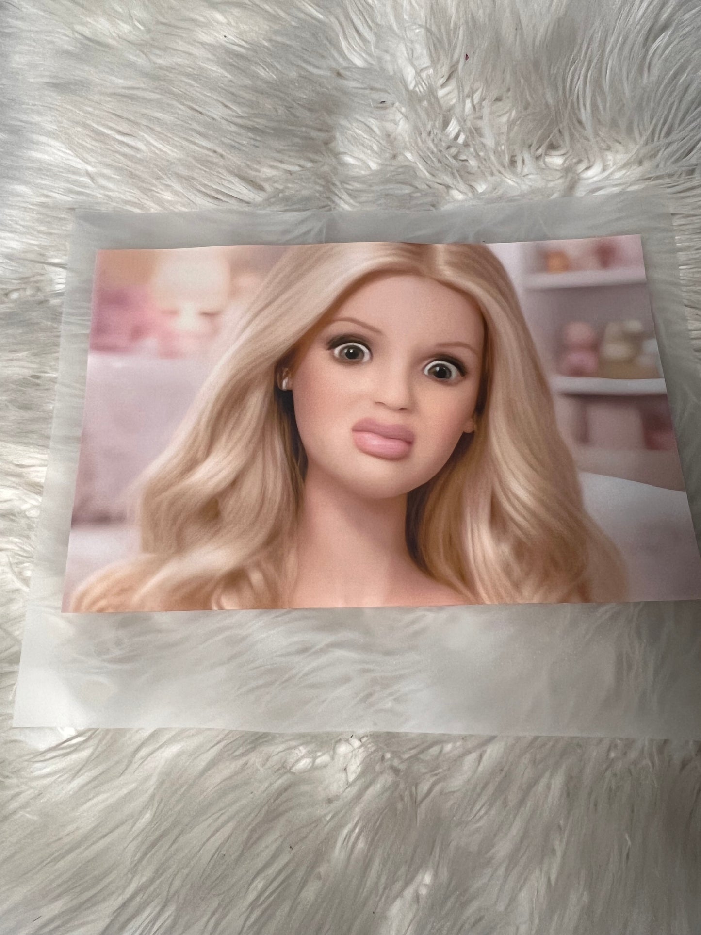 New DTF funny Barbie face