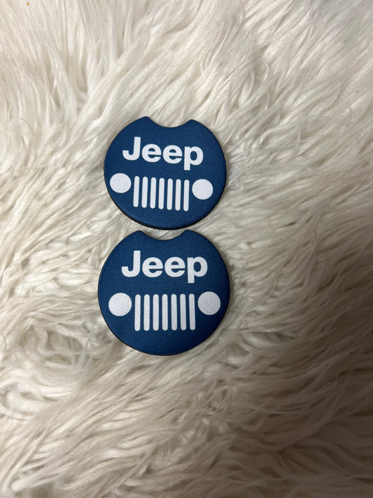 car coasters dark blue