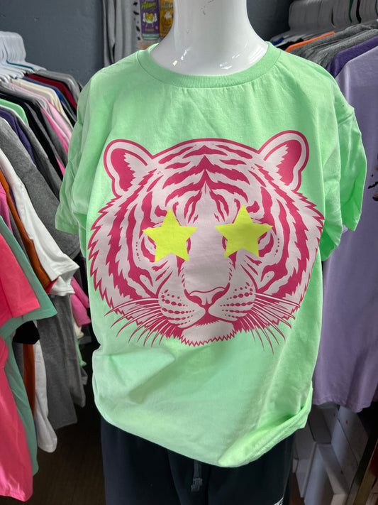 New youth unisex mint tiger