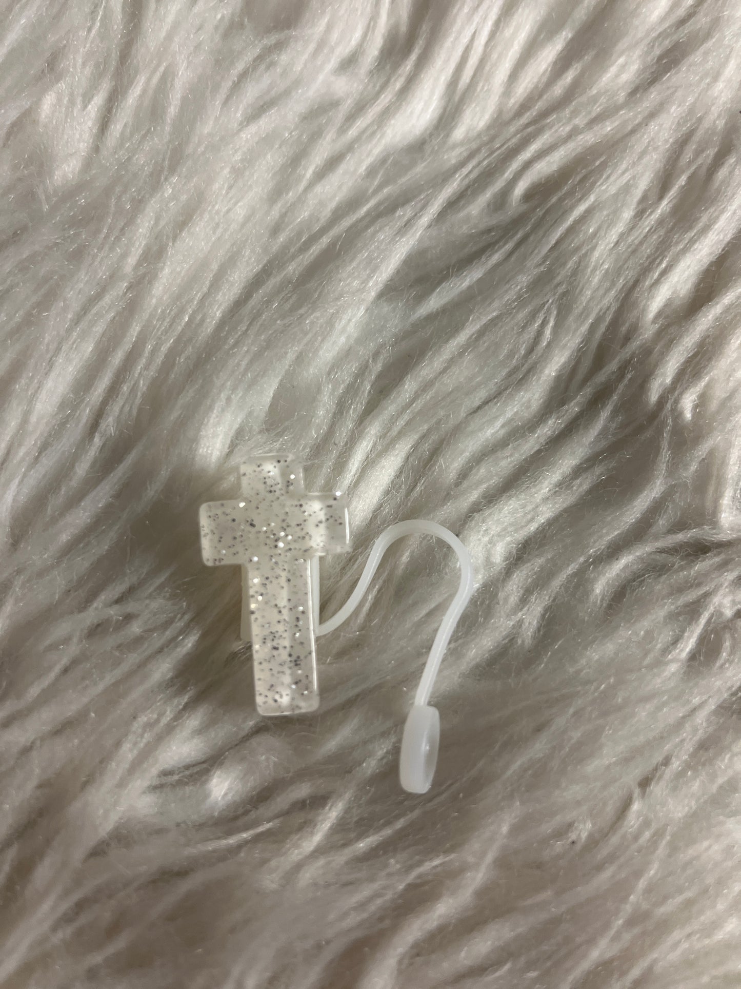 Straw topper cross
