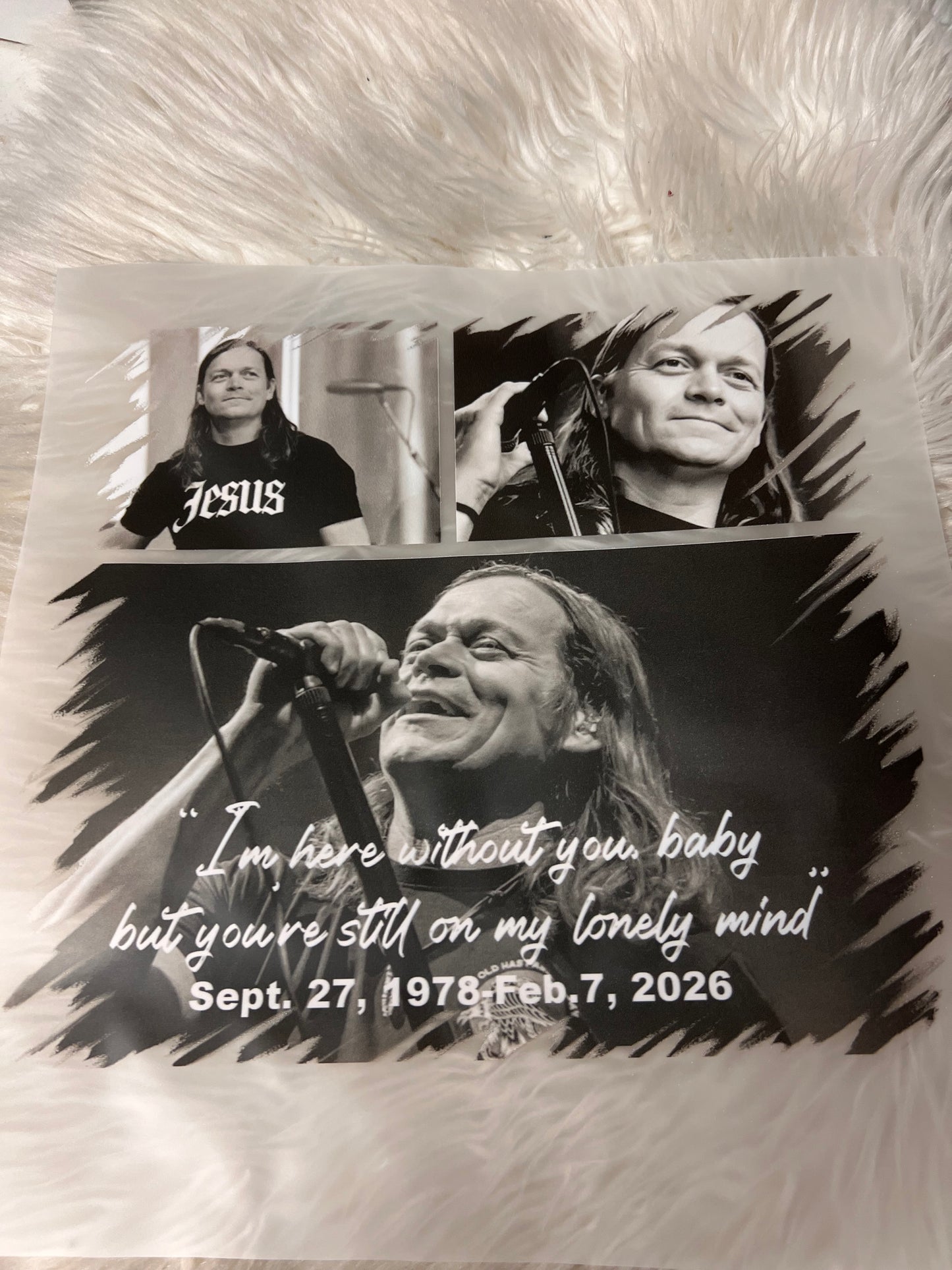 New DTF rock ‘n’ roll memory Brad September 27 1979 to February 7, 2026