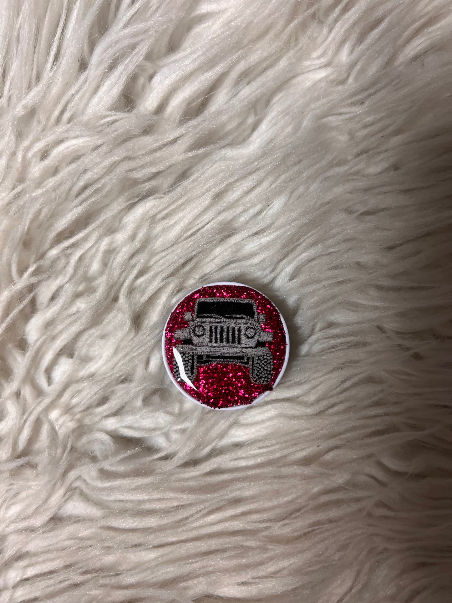 Resin covered pop socket pink