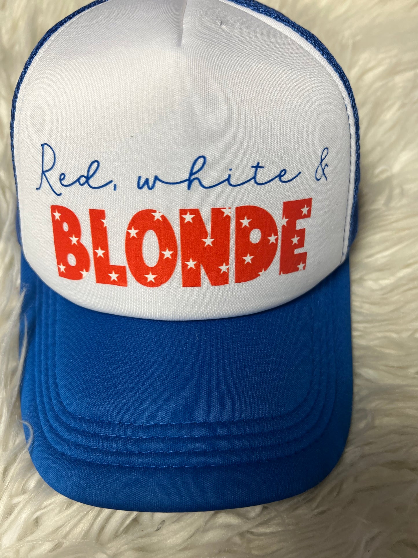 Blonde New bougie patriotic hat