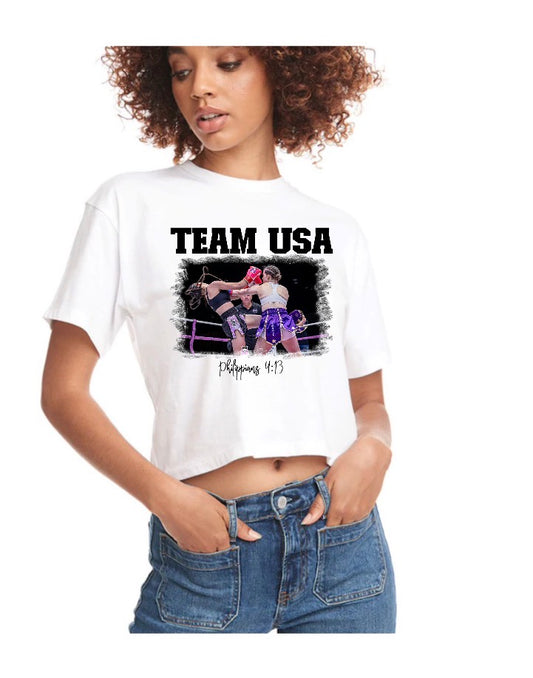 New TCB next level ladies crop top