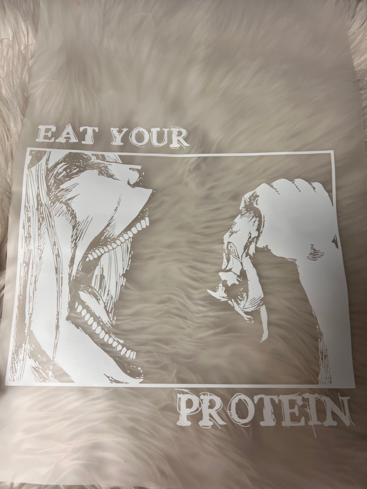 New DTF titan anime eat your protein ￼