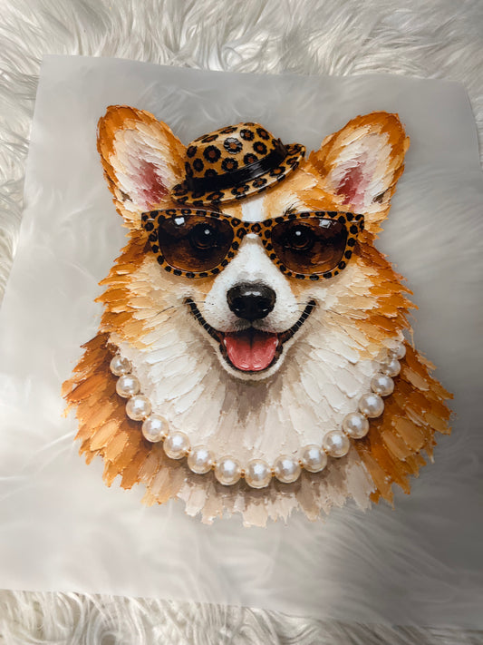 New DTF corgi