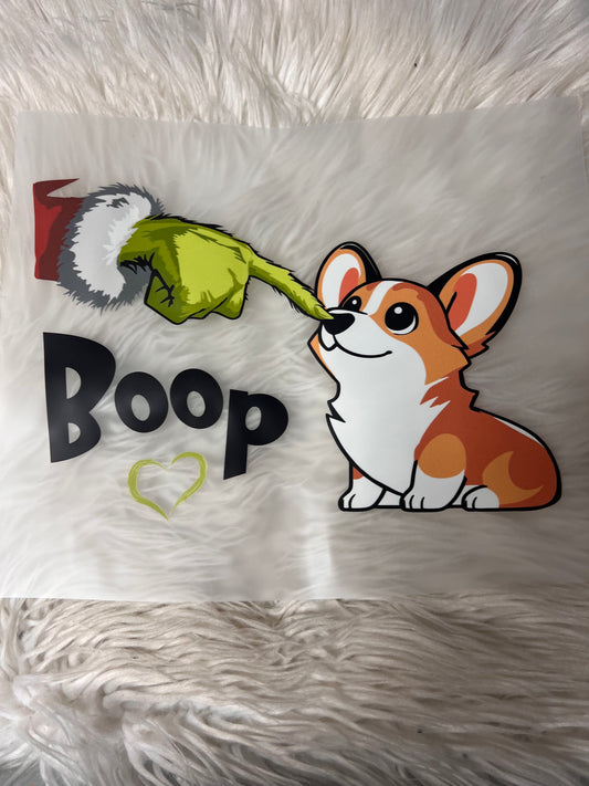 New DTF Christmas corgi