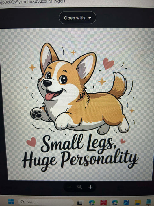 New DTF corgi