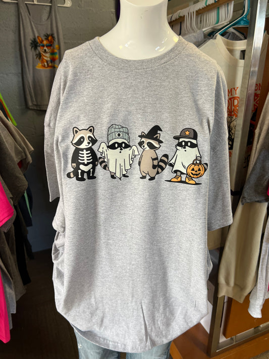 Raccoons New  unisex T-shirt Halloween