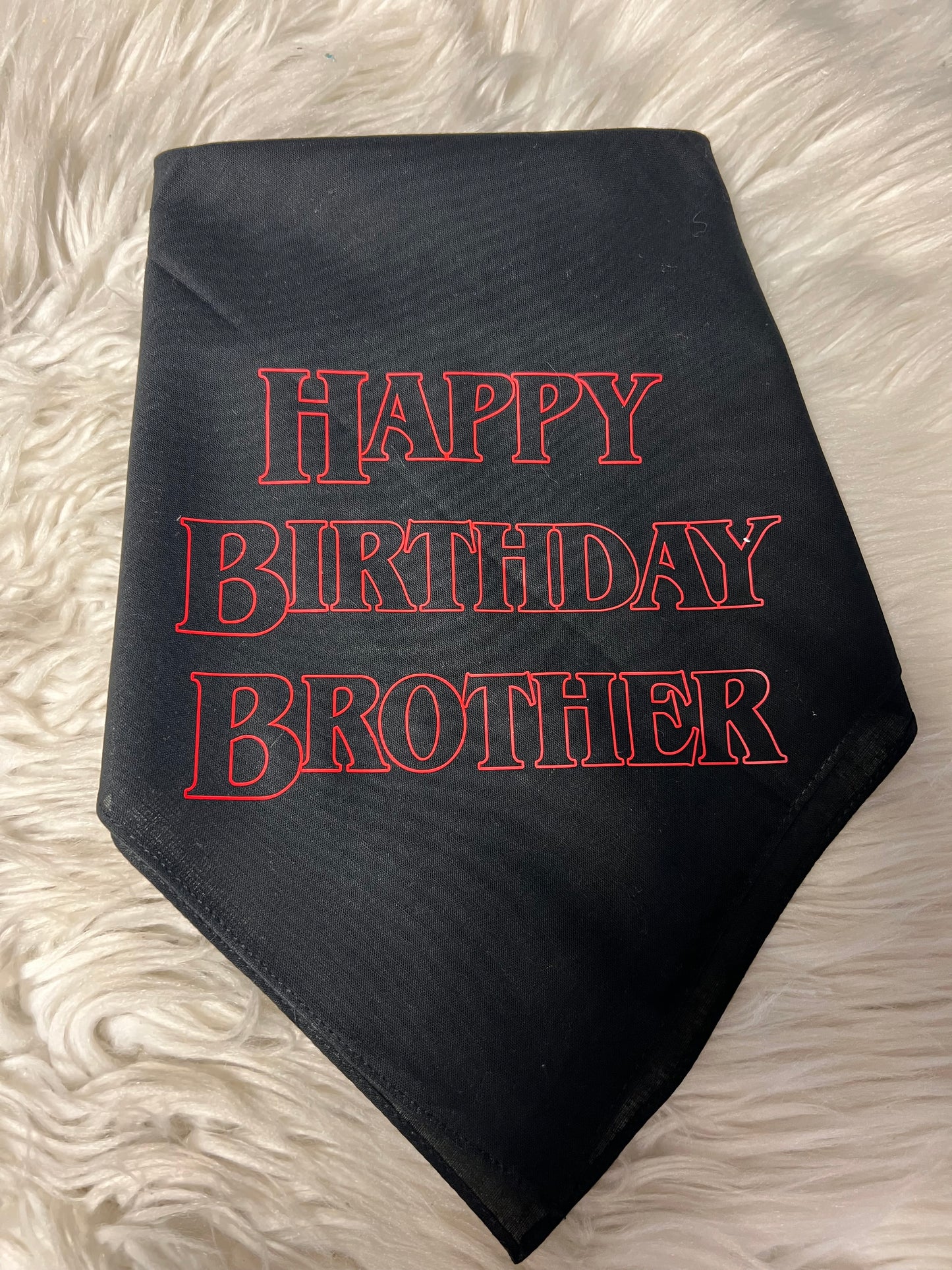 New dog bandanna the birthday brother
