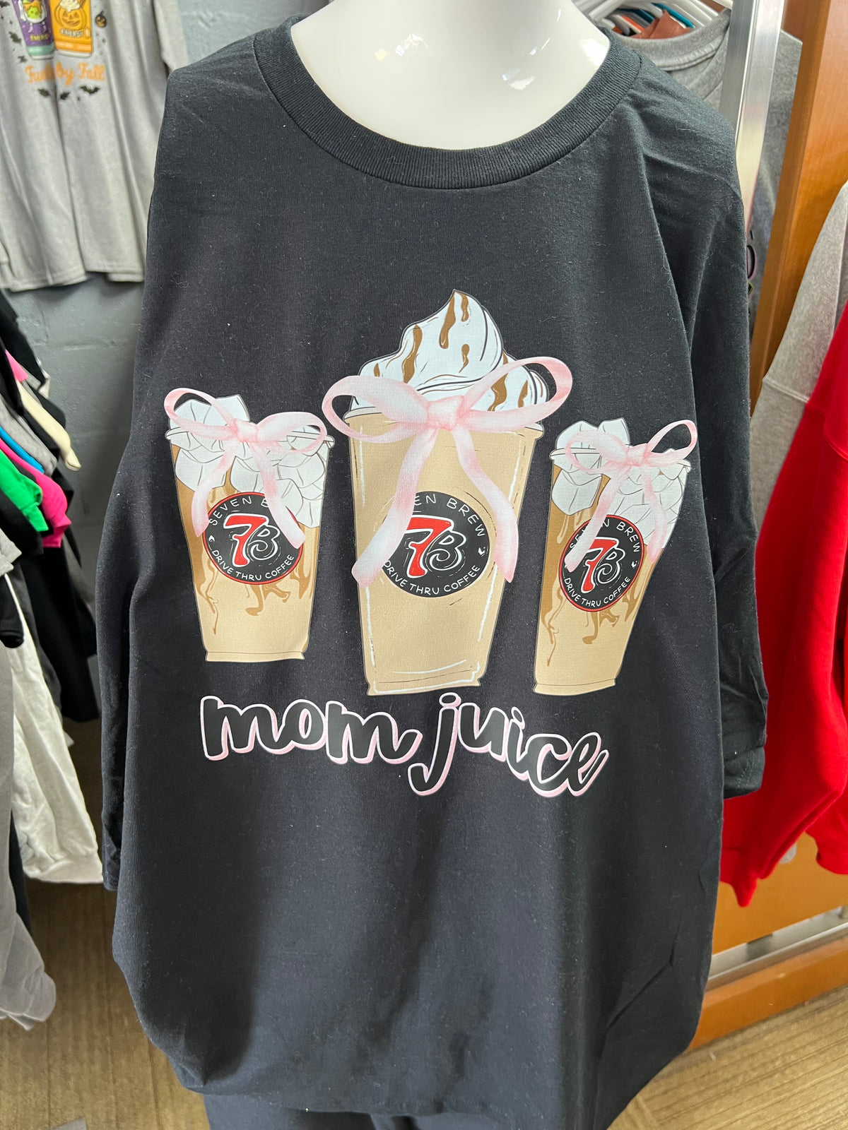 unisex top mom juice coffee