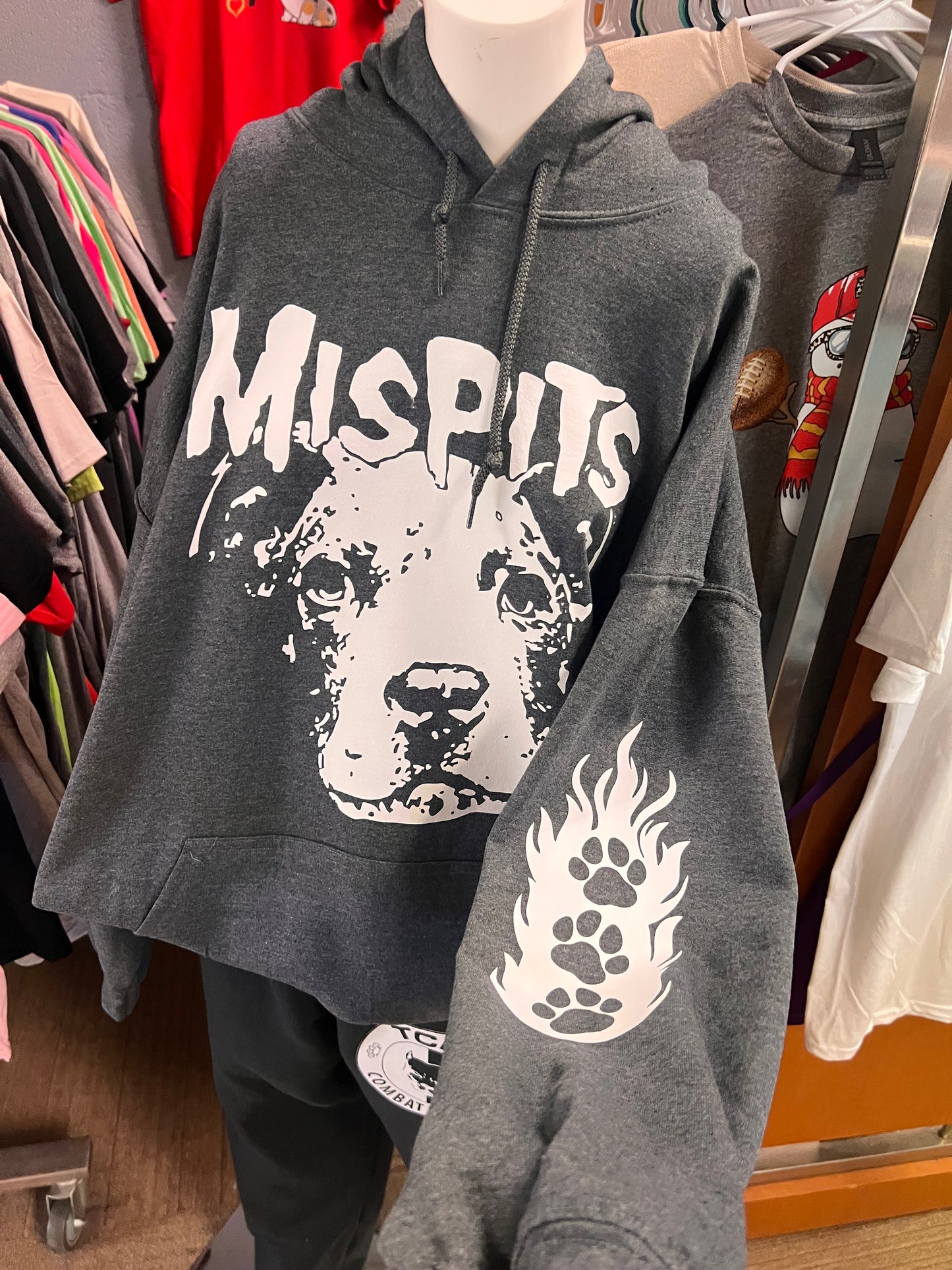 New unisex dark heather mispit