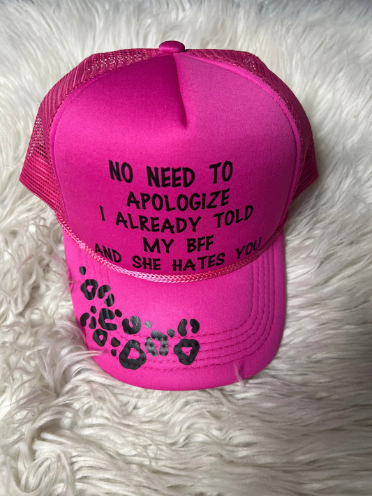 New hat Pink no need to apologize. I already told my BFF and she hates you ￼