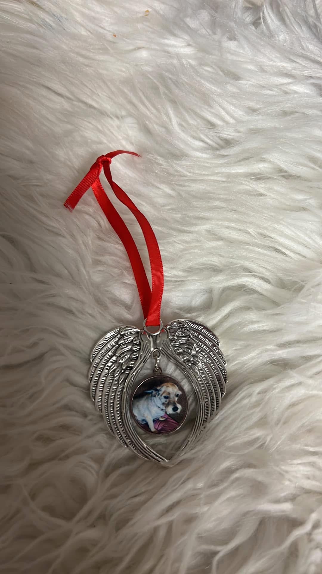 New custom picture wing Christmas ornament ￼