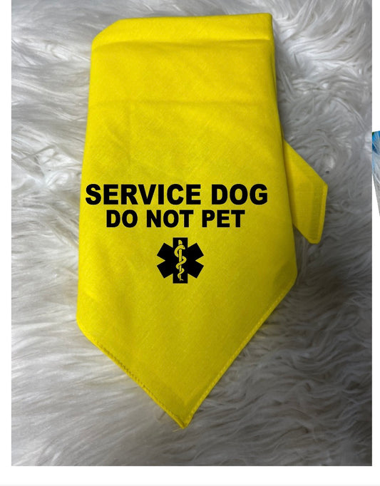 New dog bandanna service dog do not pet