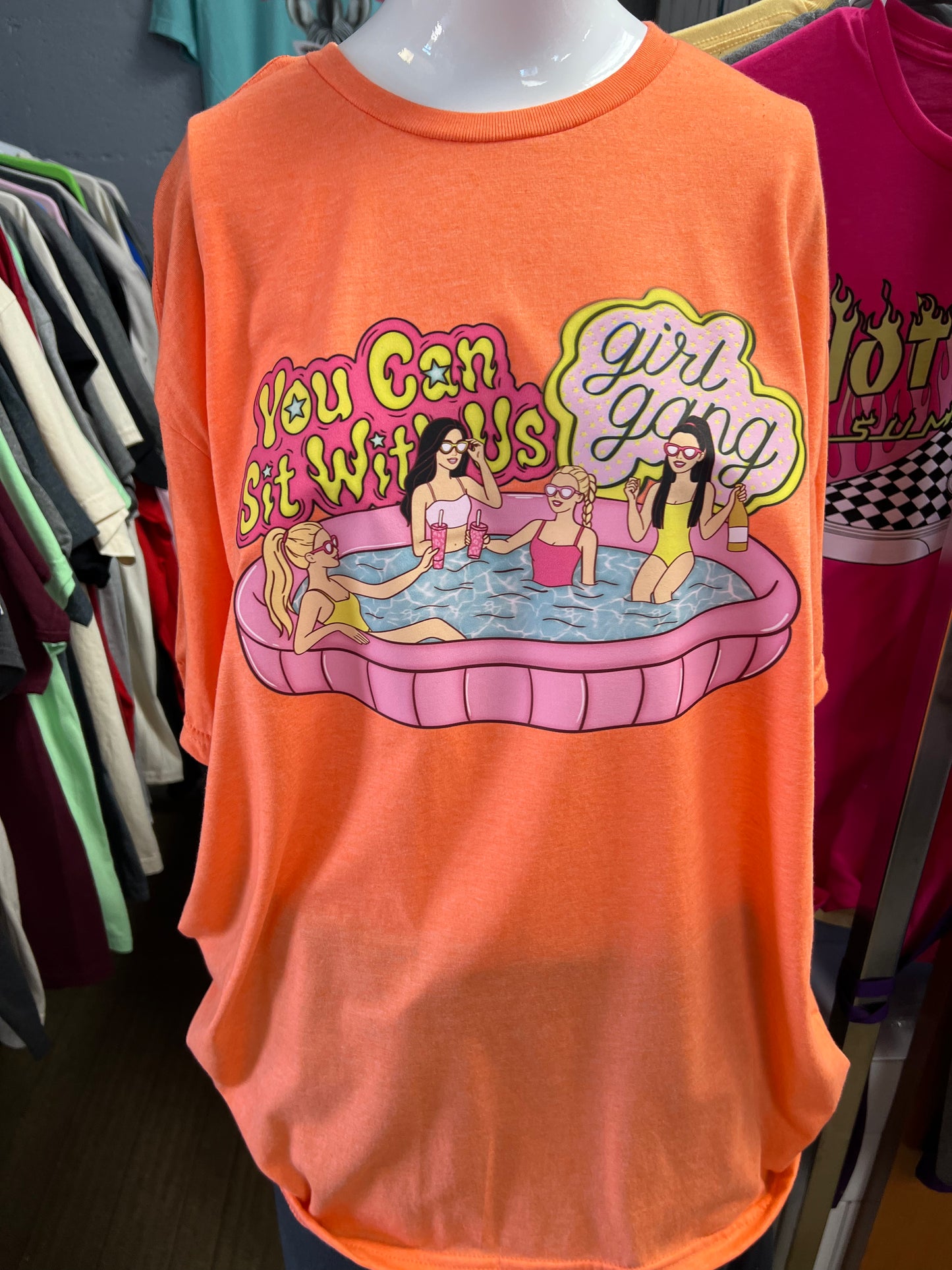 New  unisex T-shirt summer girl gang