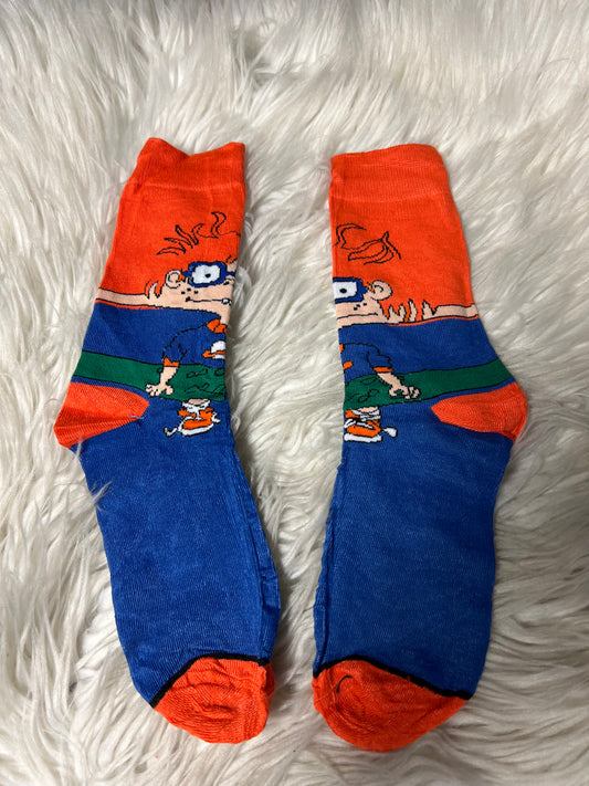 New adult one size graphic socks