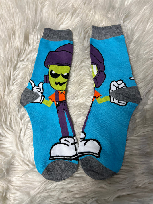 New adult one size graphic socks