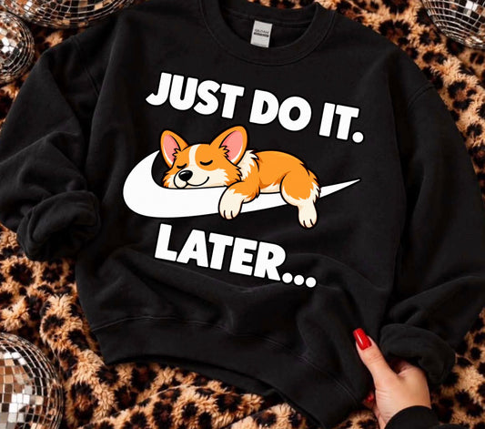 unisex  top  corgi